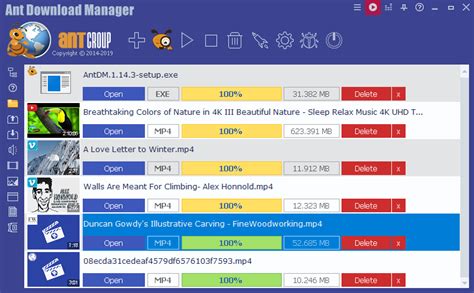 Ant Download Manager and Audio Video Downloader 